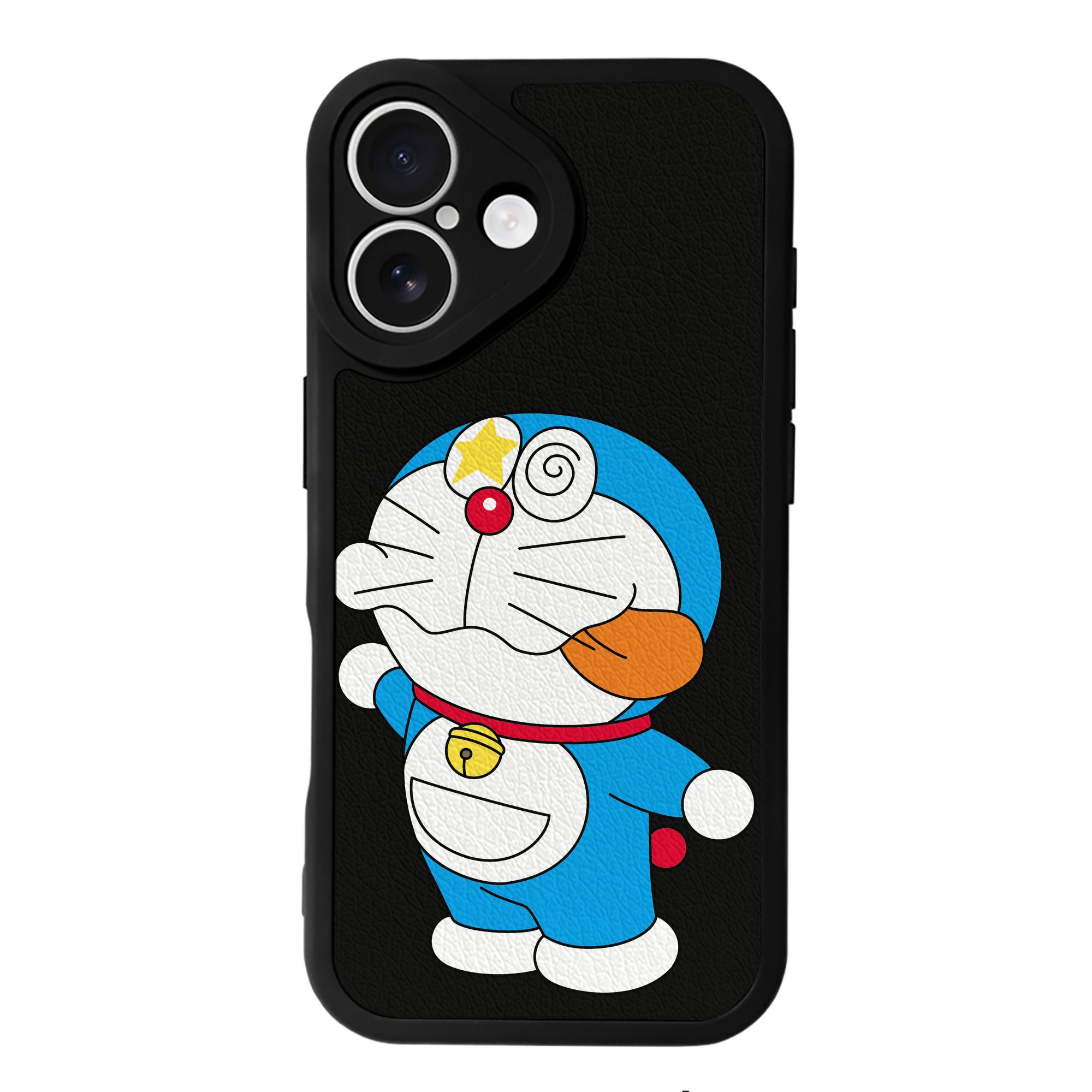 （画像用） ドラえもん Doraemon 【iPhone 16シリーズ対応】シリコンスマホケース（レザー調） 材質：シリコン